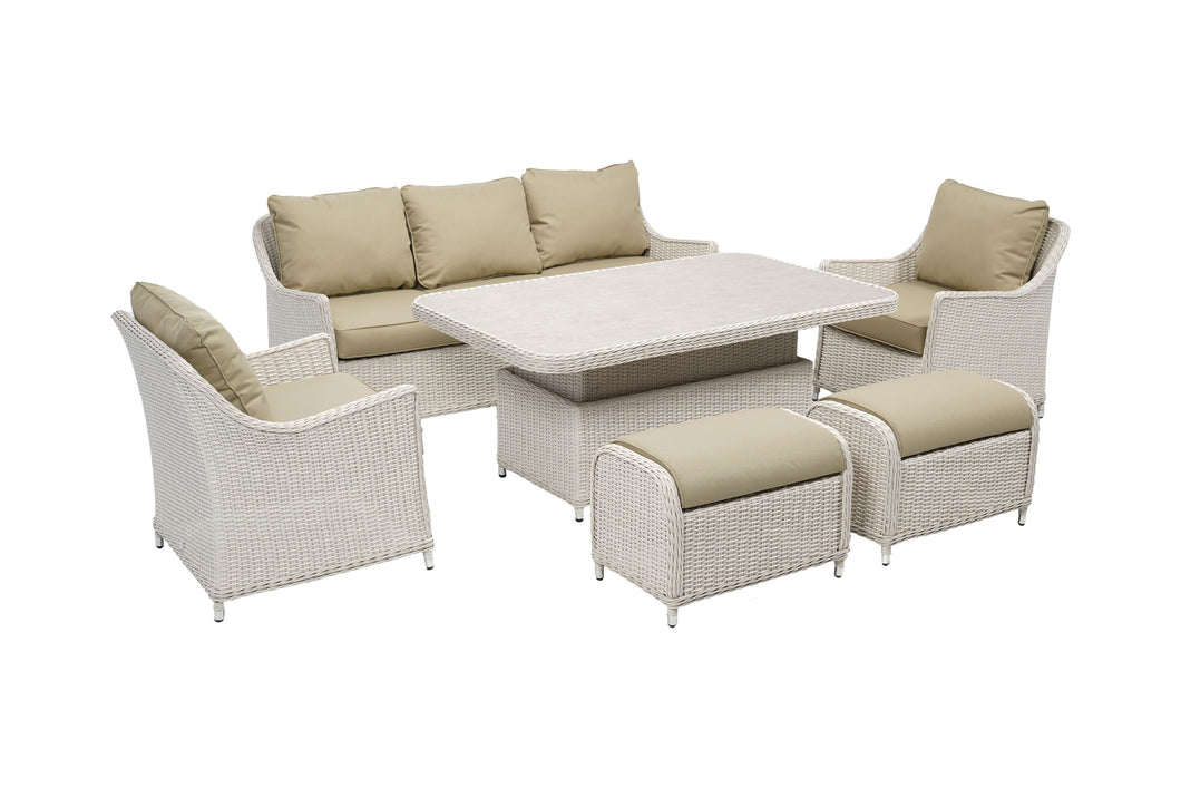 Pearl Weave Casual Lounge Sofa Set