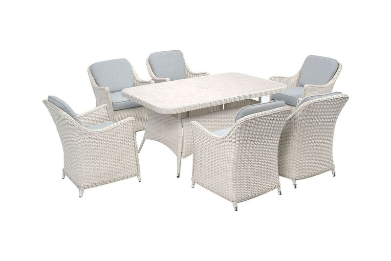 Pearl Weave 6-Seat Dining Set